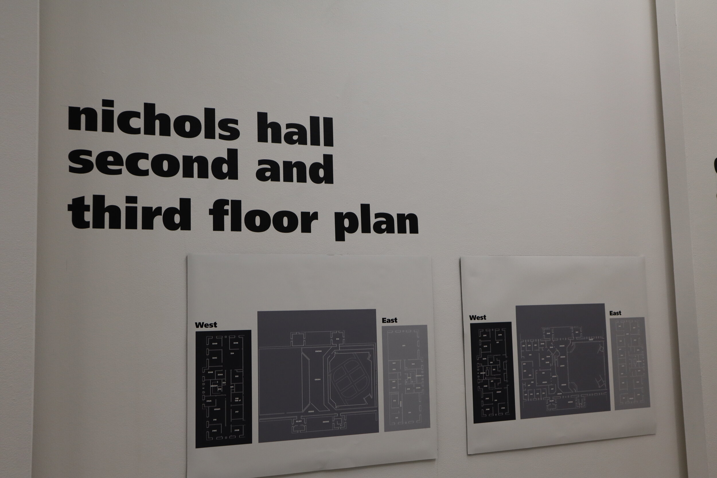 Typographic mural full right panel detail