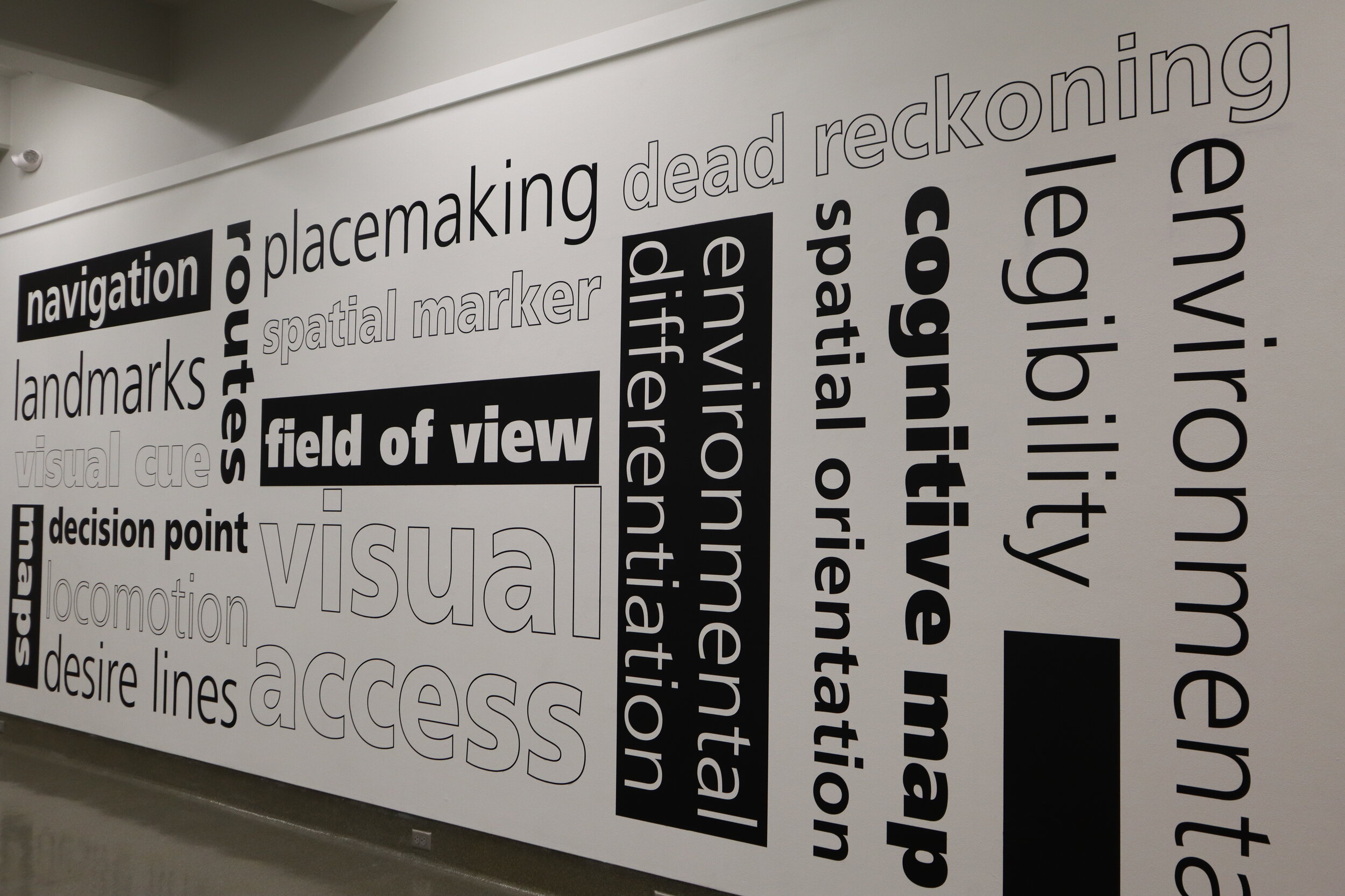 Second and third floor plan exhibition panels