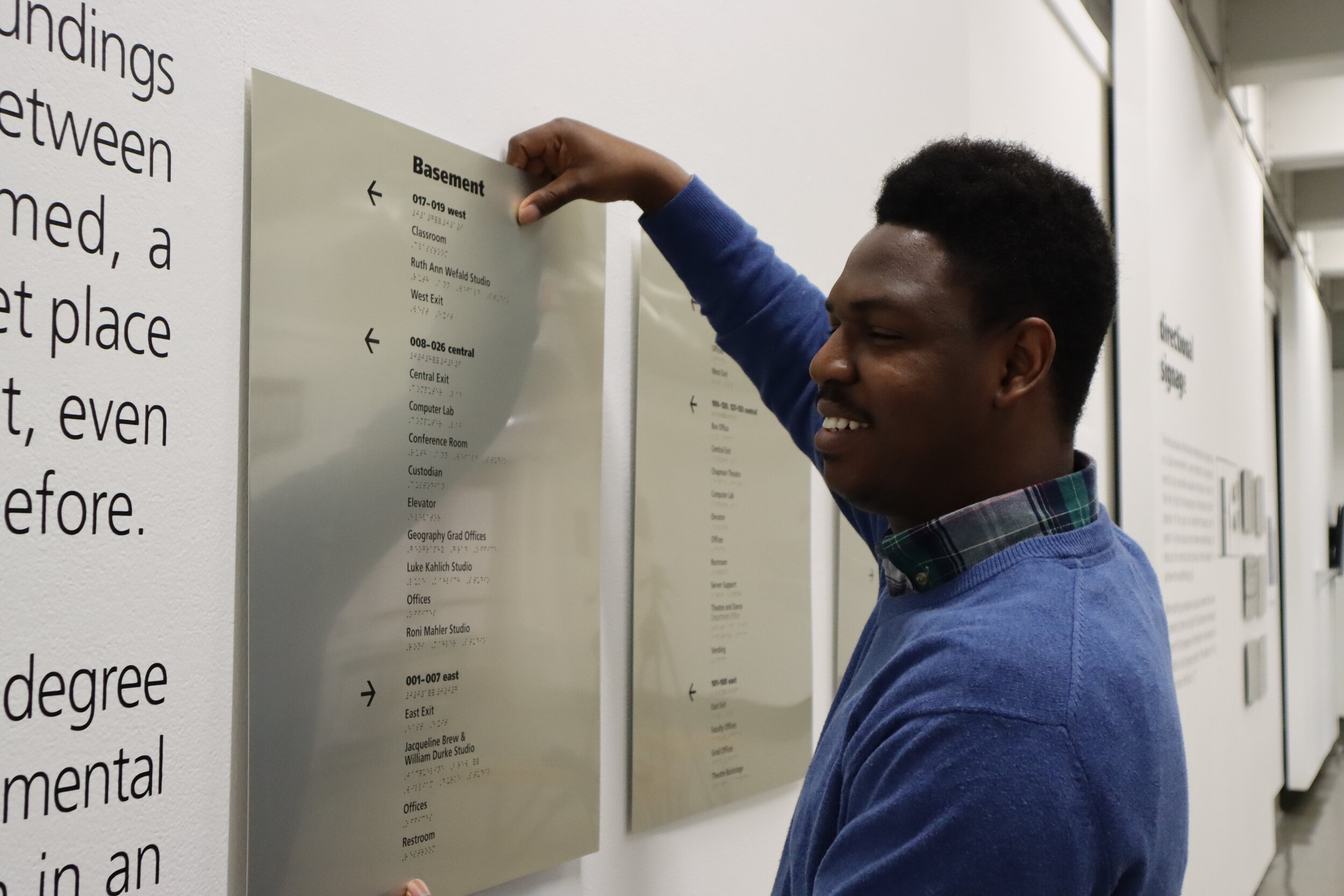 Nichols hall second and third floor plan display